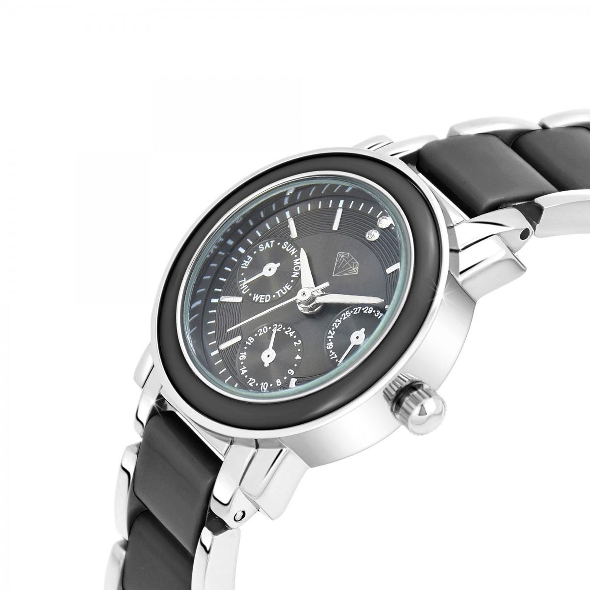 Voir la diapositive 3 : SC CRYSTAL Montre Lila SC Crystal ornée de 2 Cristaux scintillants