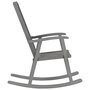 Voir la diapositive 4 : VIDAXL Chaise a bascule avec coussins Gris Bois d'acacia massif