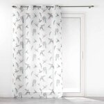 Paris Prix Rideau Voilage à Œillets Imprimé  Envolia  140x240cm Blanc