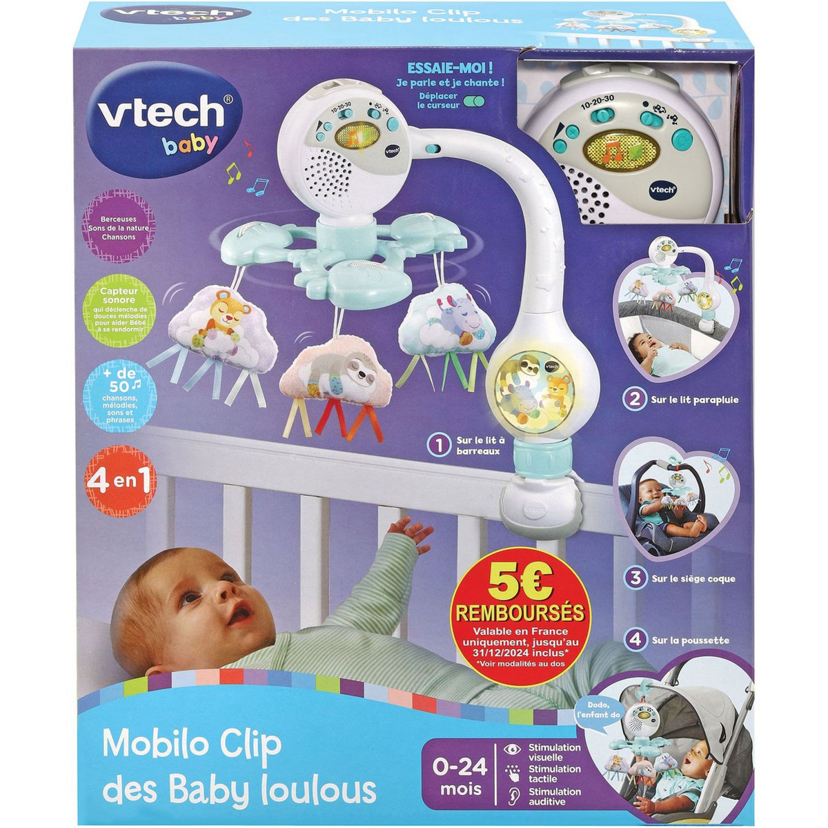 VTECH Mobilo clip des baby loulous 