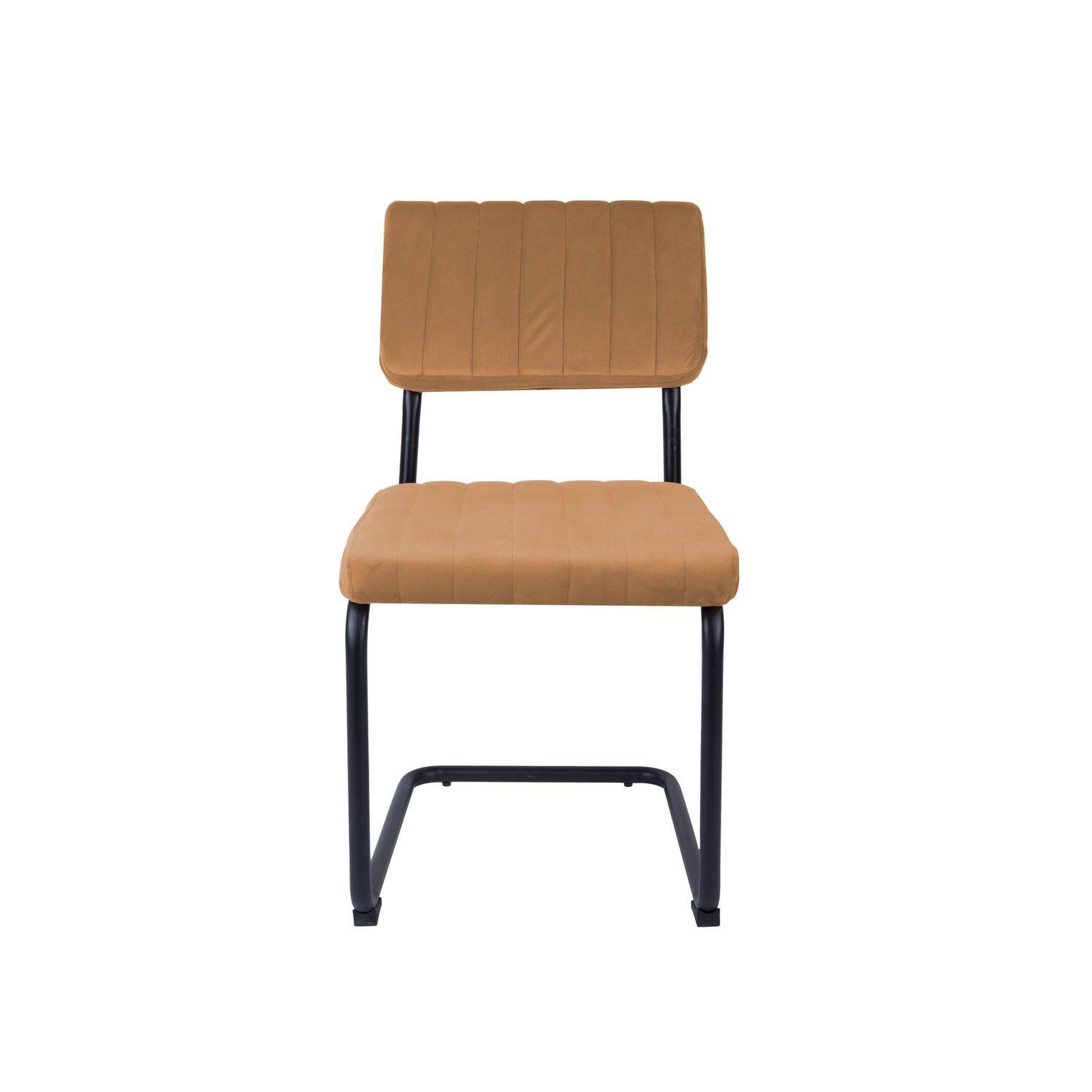 Voir la diapositive 2 : TOILINUX 2 chaises cantilevers design velours keen