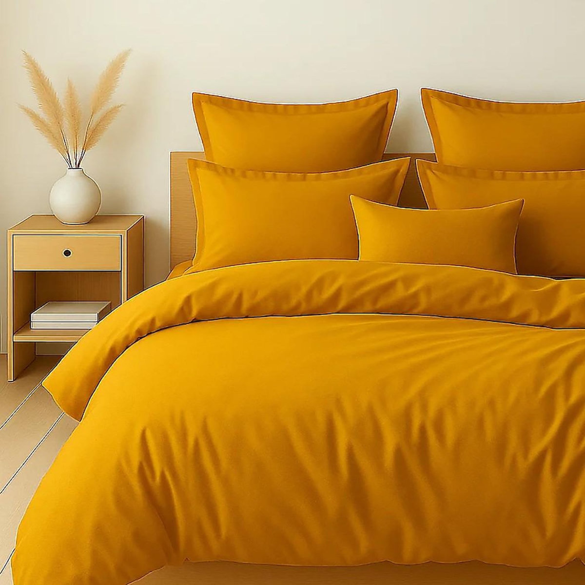 Home collection Parure housse de couette 100% coton 57fils