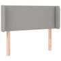Voir la diapositive 2 : VIDAXL Tete de lit avec oreilles Gris clair 93x16x78/88 cm Tissu