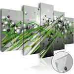 Paris Prix Tableau sur Verre Acrylique  Green Rhythm. Coloris disponibles : Multicolore