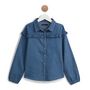 Voir la diapositive 1 : IN EXTENSO Chemise en jean volantée fille