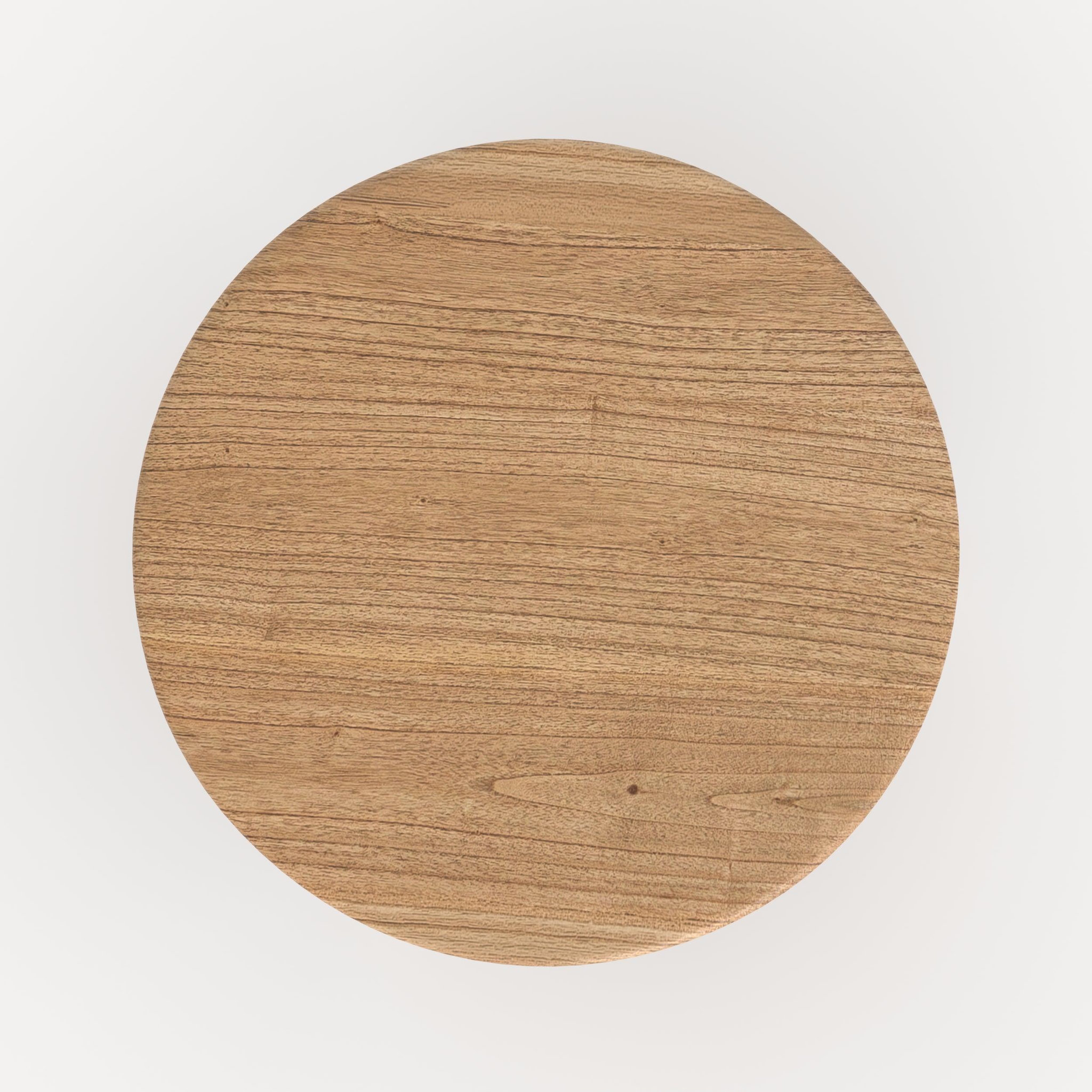 Voir la diapositive 6 : MAISON PAVANE Table d'appoint ronde en bois clair d40 cm-néa