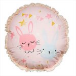 FUTURE HOME Coussin enfant imprimé en coton 35x35cm LAPIN