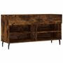Voir la diapositive 2 : VIDAXL Banc à chaussures chêne fumé 102x35x55 cm bois d ingénierie