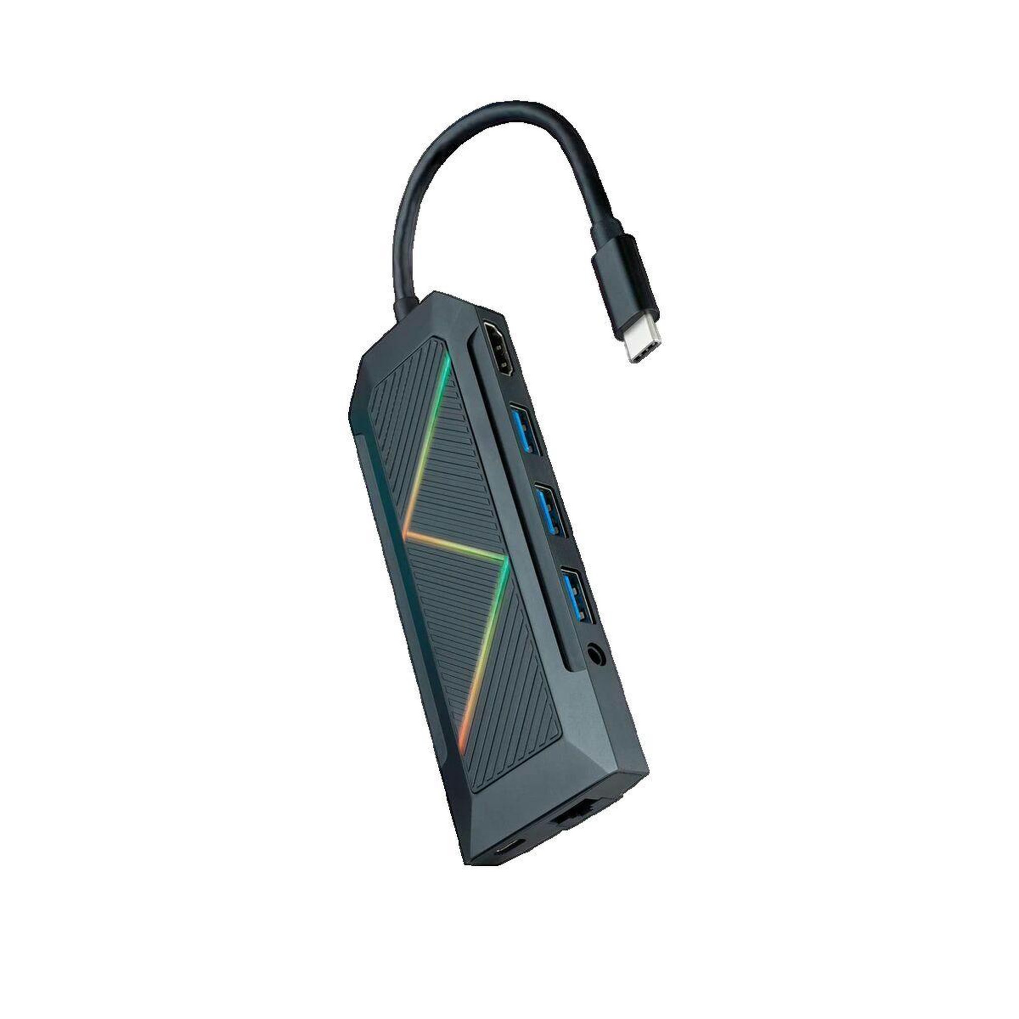 NANOCABLE Hub USB-C Nanocable 9 en 1 Noir