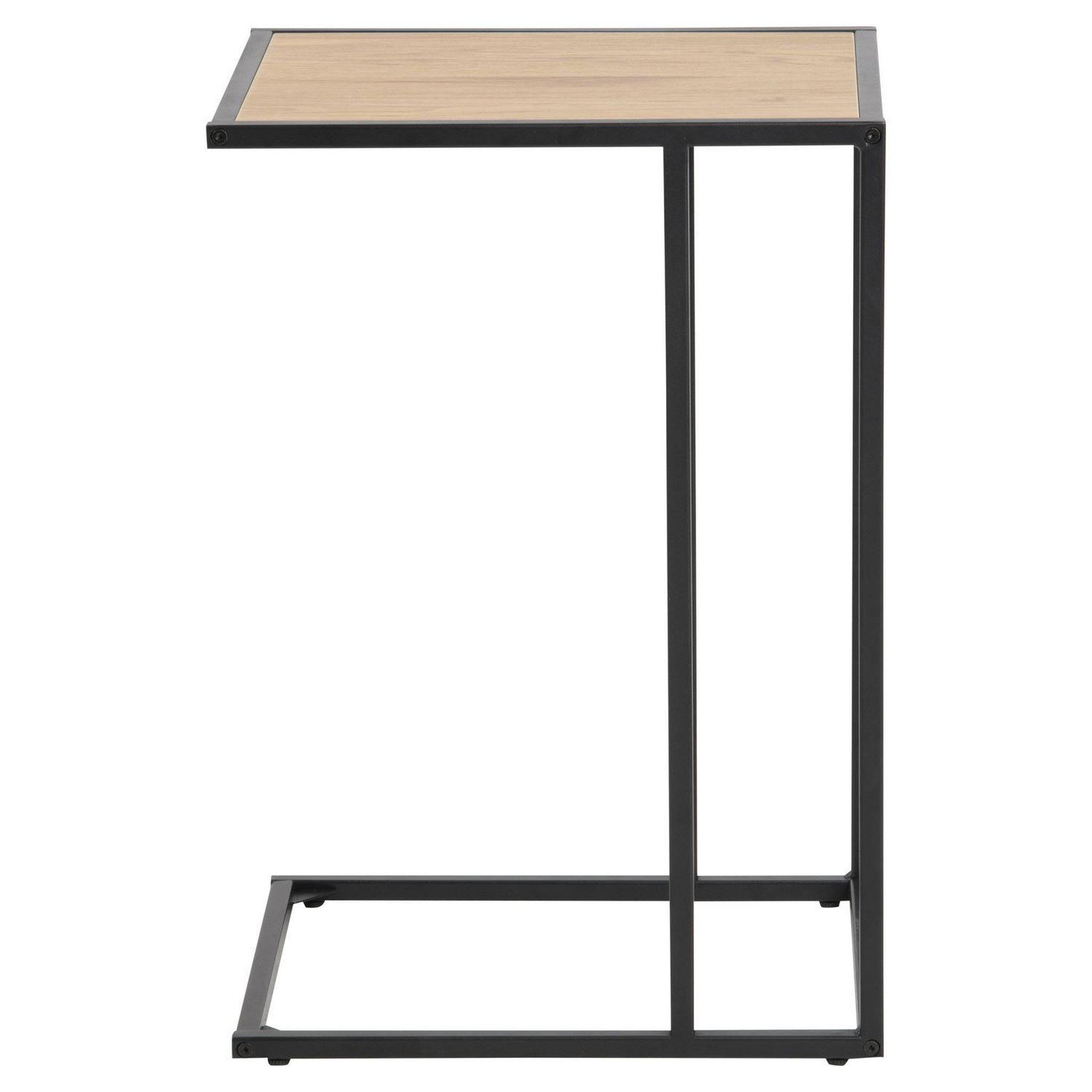 Voir la diapositive 3 : TOILINUX Table d'appoint ou bout de canapé en mdf et métal