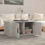 Voir la diapositive 3 : VIDAXL Table basse Gris beton 80x50x36 cm Bois d'ingenierie