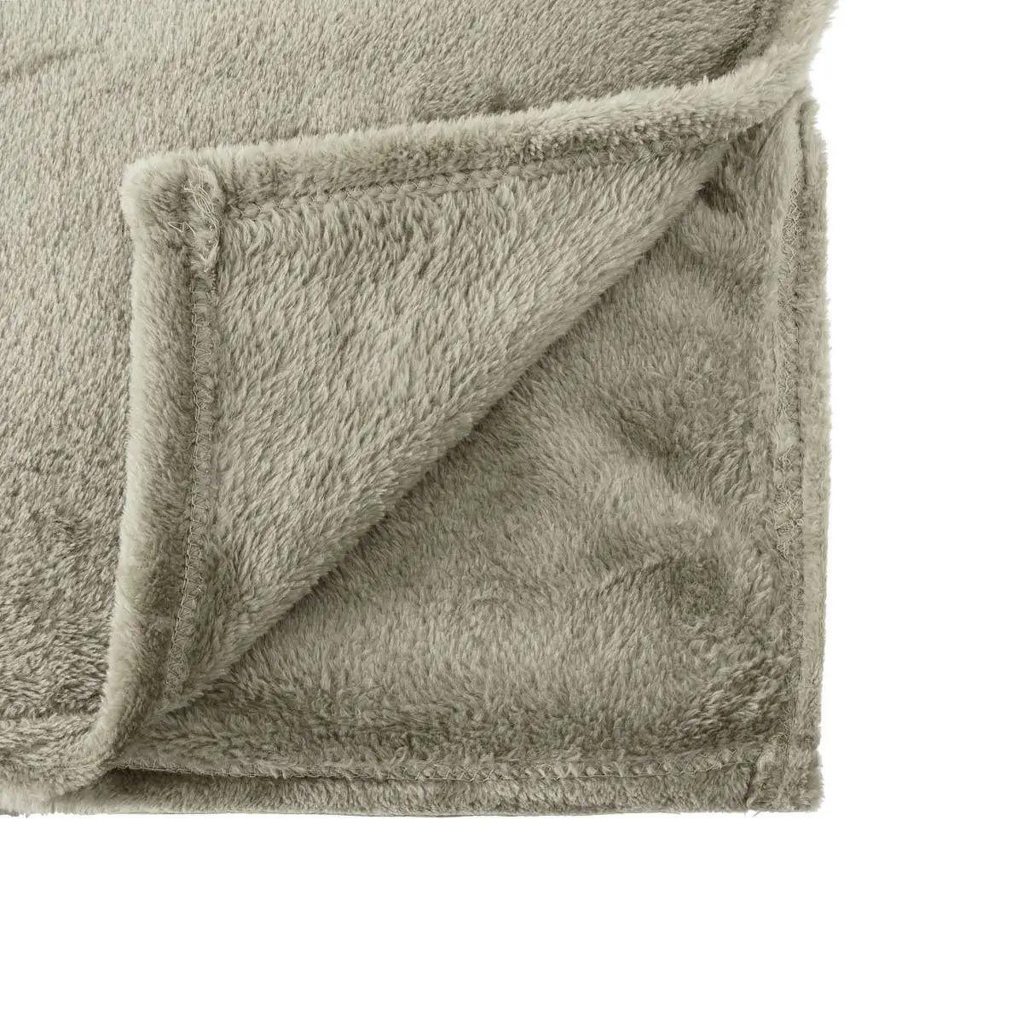 Voir la diapositive 2 : ATMOSPHERA Plaid design uni  row  150x200cm beige lin