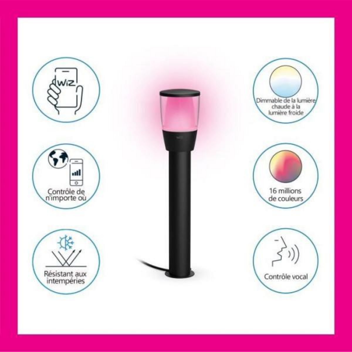 WIZ Kit d'extension WIZ ELPAS Borne connectée 12V Extérieur