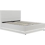 Habitat et Jardin Lit LED avec coffre  Anastasia  - 180 x 200 cm - Blanc
