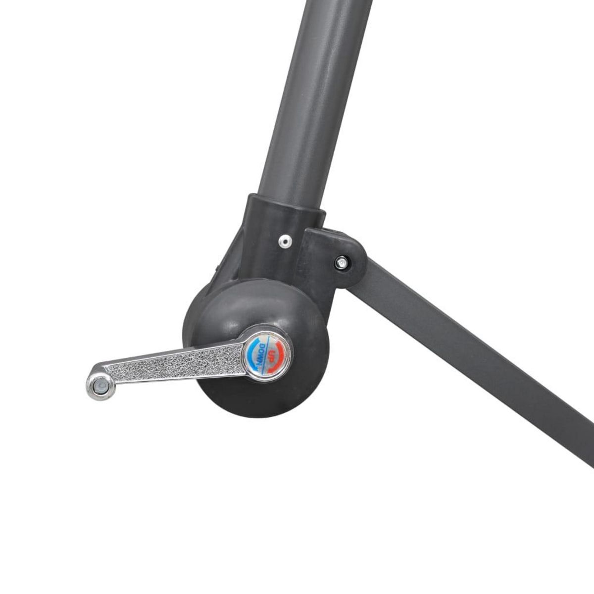 VIDAXL Parasol suspendu avec poteau terre cuite 3 m