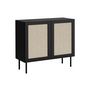 Voir la diapositive 3 : BEST MOBILIER Jose - buffet - bois et jute - 100 cm