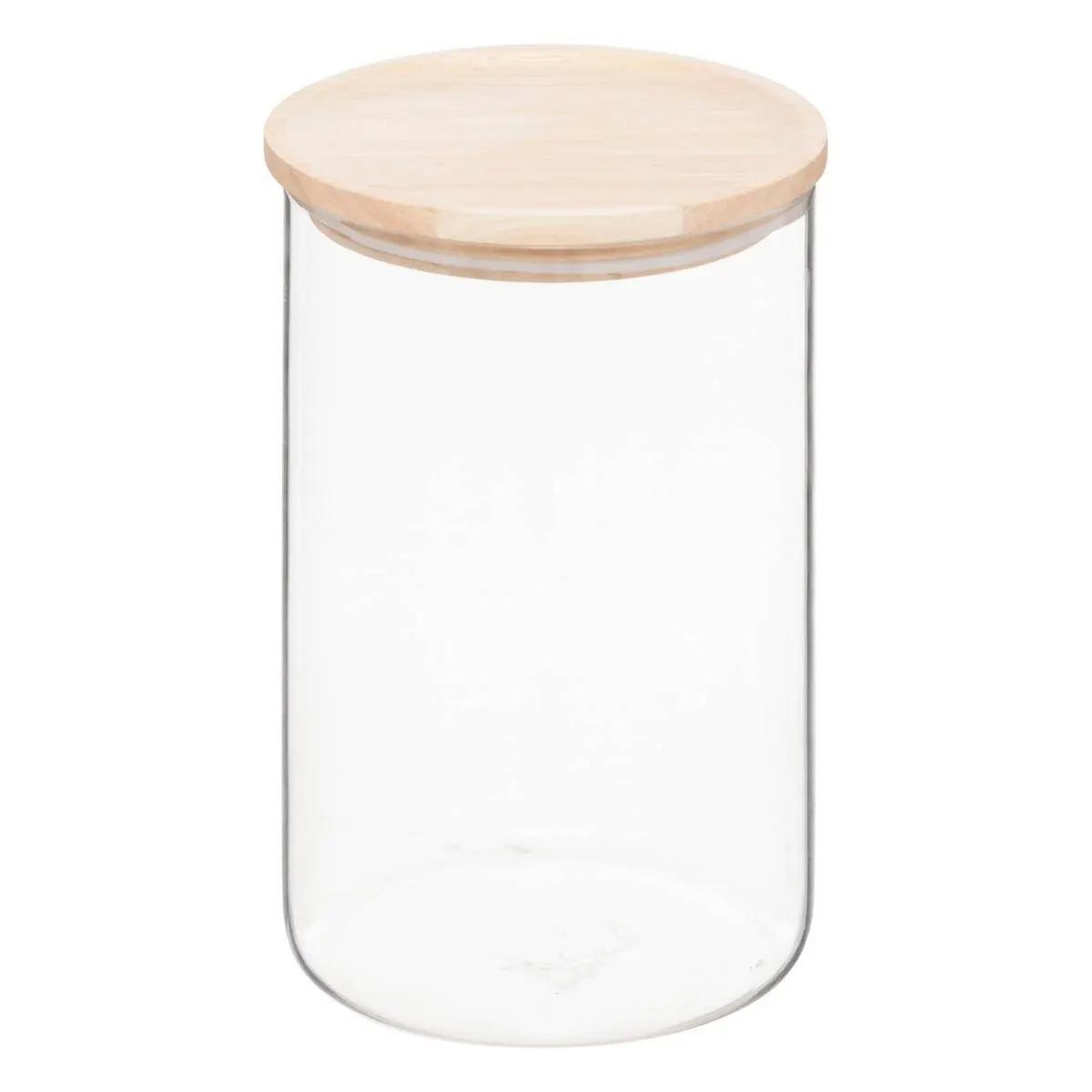 Voir la diapositive 3 : FIVE Lot de 3 bocaux en verre  hermet  2,8l transparent & naturel
