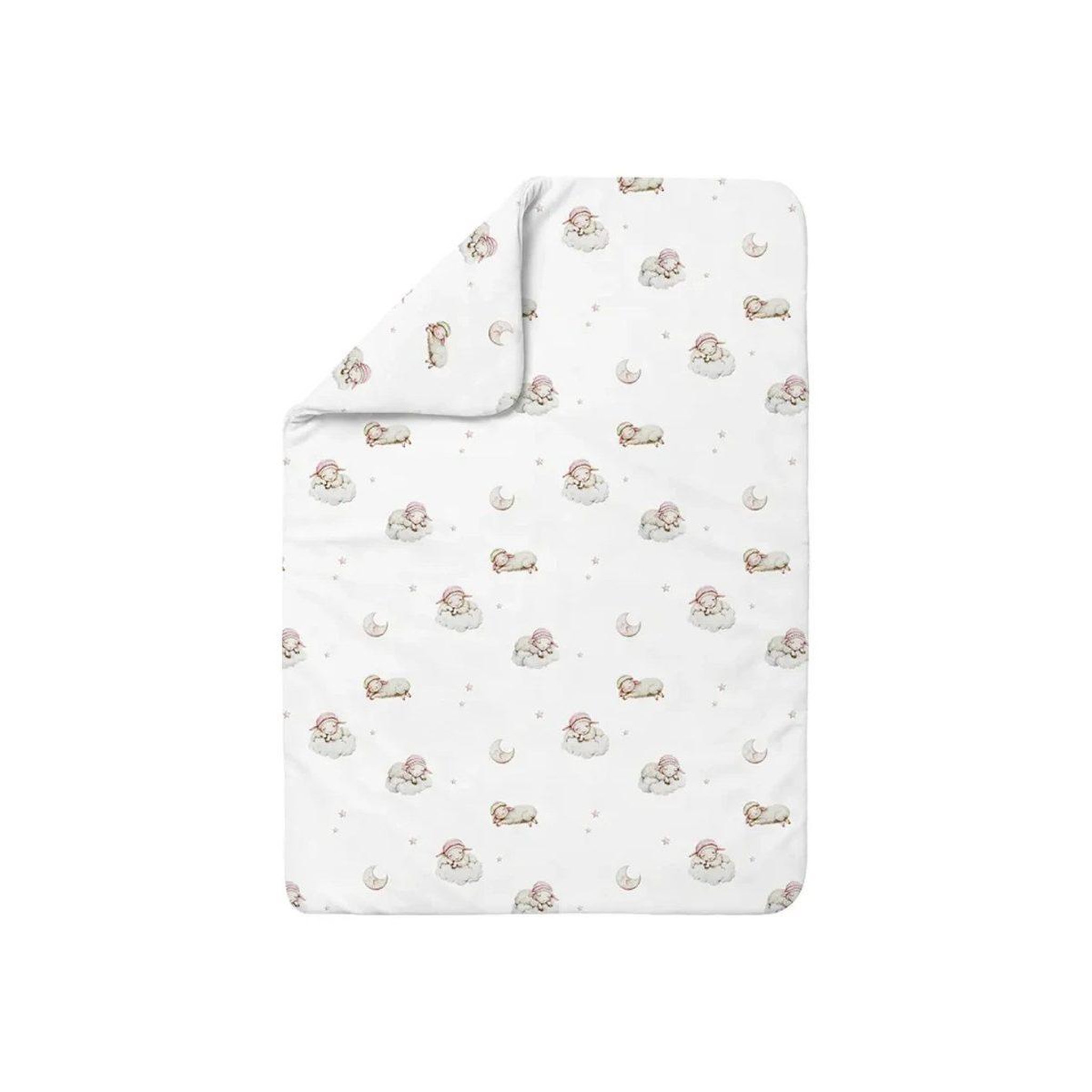 WALDIN Couette bébé 135 × 100 cm - motif berceuse, blanc