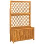 Voir la diapositive 2 : VIDAXL Jardiniere avec treillis 100x32x165 cm bois massif d'acacia