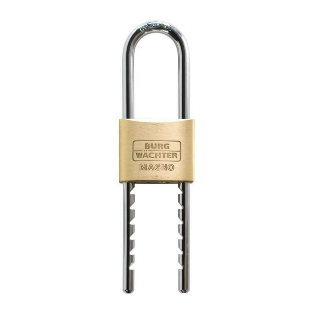 BURG WACHTER Cadenas en laiton massif - BURG WACHTER - 400 E HB 50 Flex SB - 50 mm, grande anse réglable, double verrouillage