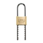 BURG WACHTER Cadenas en laiton massif - BURG WACHTER - 400 E HB 50 Flex SB - 50 mm, grande anse réglable, double verrouillage