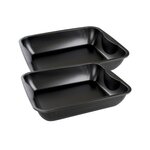 ZENKER Ensemble de 2 Plats à four XXL rectangle 40 x 34 cm Zenker Spécial Cooking