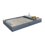 Axi House Bac à sable Kelly avec cuisine gris-marron