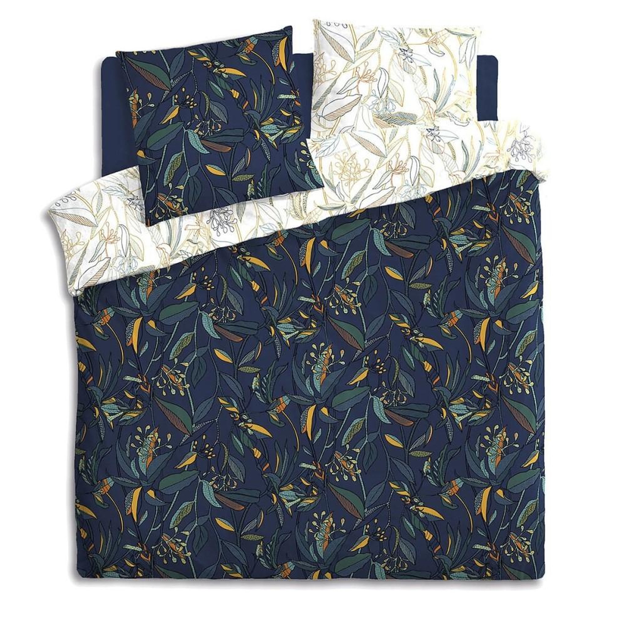Voir la diapositive 1 : ATMOSPHERA Housse de couette 240x220 Kepas + 2 taies coton percale 80 fils