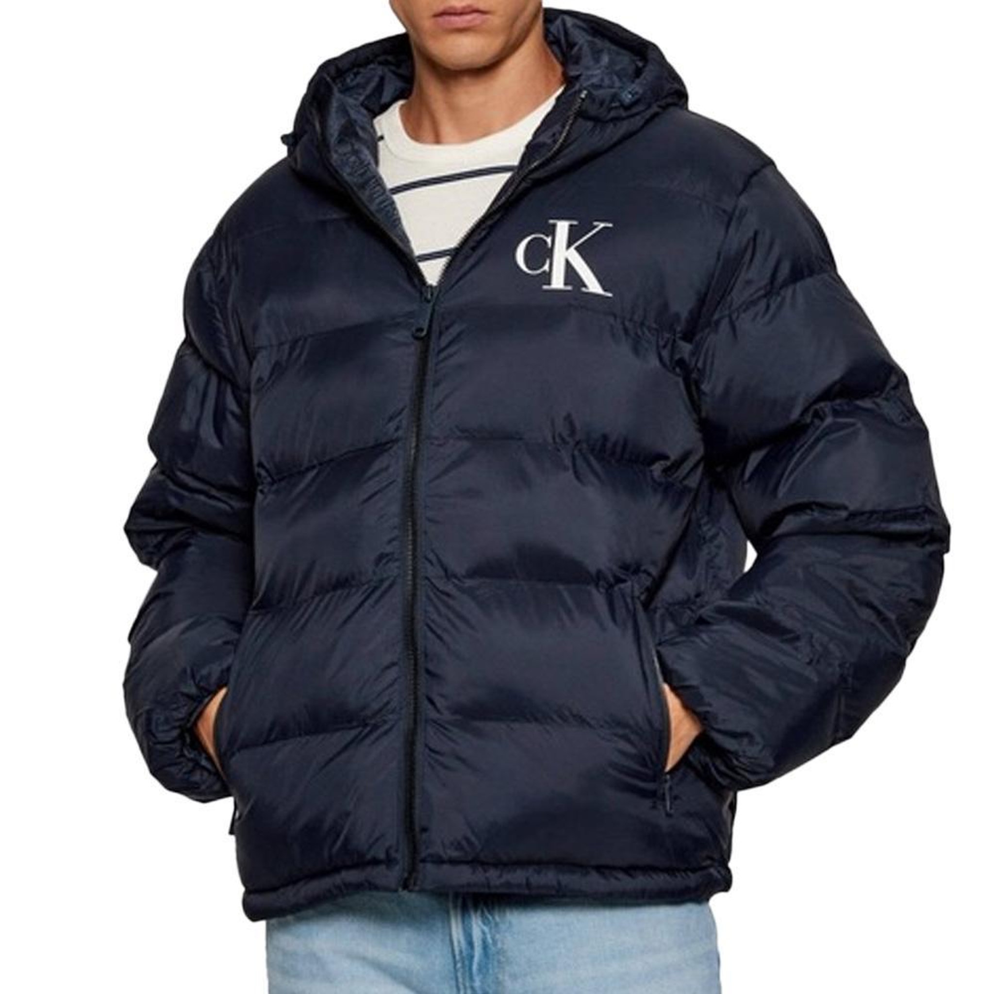 Voir la diapositive 1 : CALVIN KLEIN JEANS Doudoune marine homme calvin klein jeans lv04rd528g