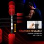Voir la diapositive 5 : HOMCOM Sac de frappe boxe autoportant punching ball brunier 3 en 1 revêtement synthétique dim. 88L x 50l x 160-230H cm rouge