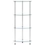 Voir la diapositive 3 : VIDAXL Etagere 4 niveaux Transparent 30x30x100 cm Verre trempe