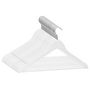 Voir la diapositive 2 : VIDAXL Cintres antiderapants 20 pcs Blanc Bois dur