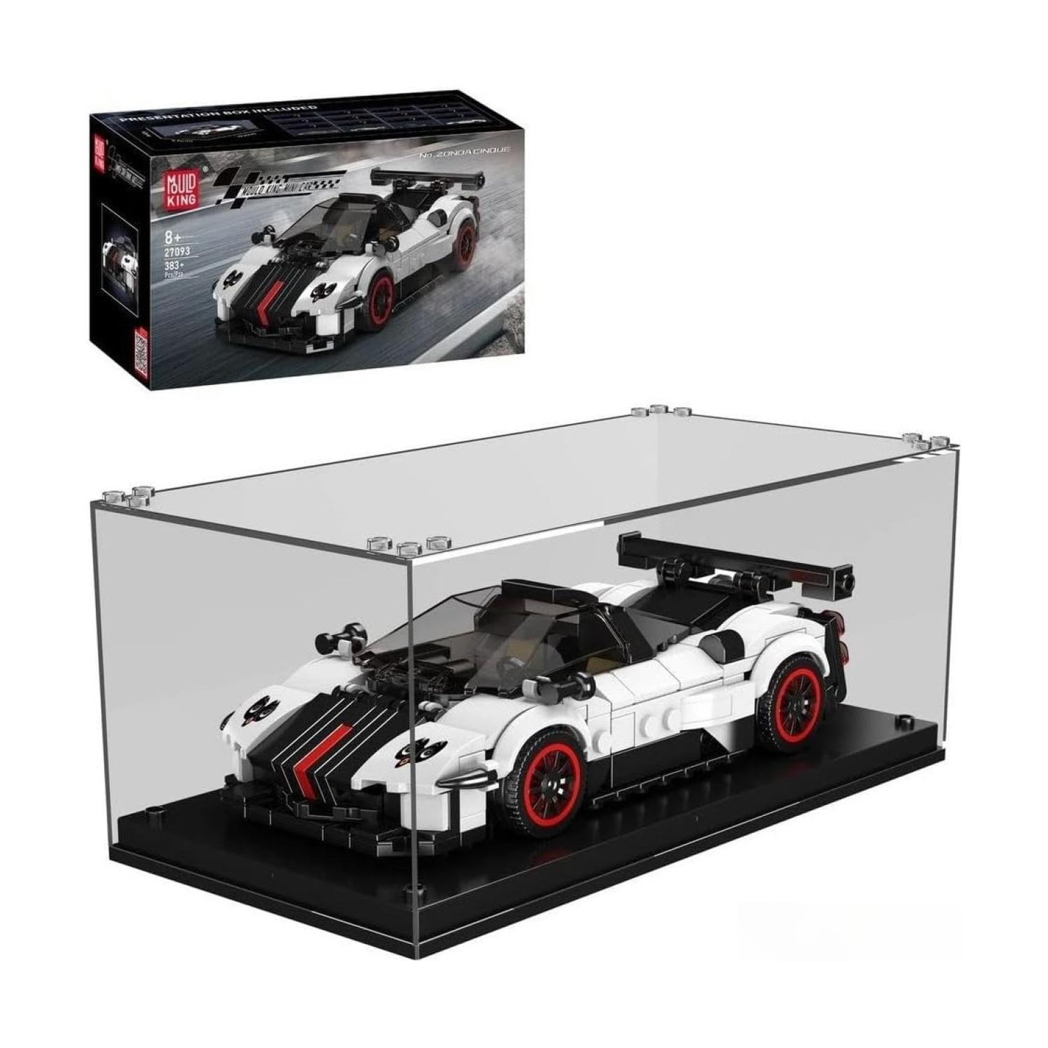 MOULD KING Véhicule supercar Zonda avec vitrine