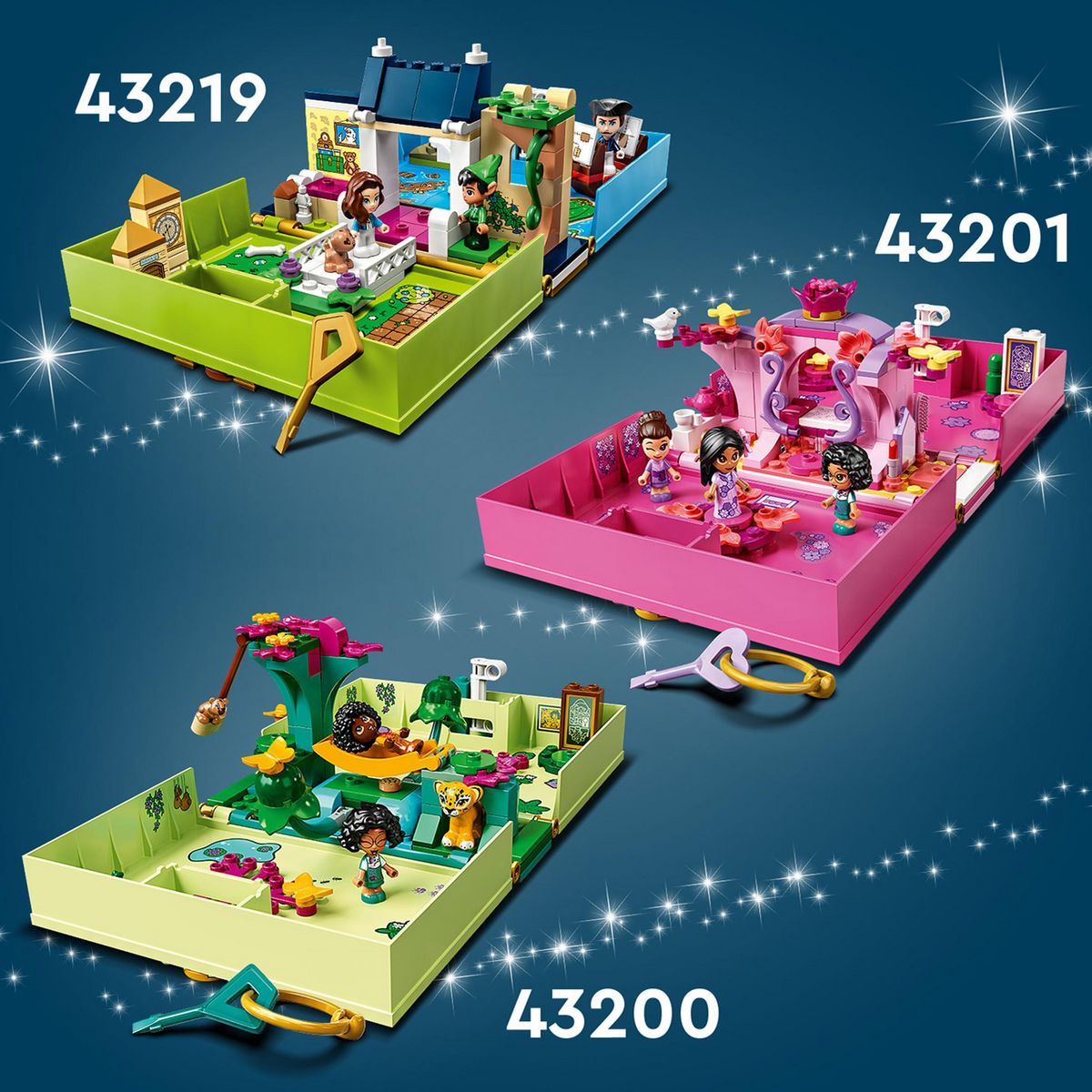 LEGO Disney Classic 43220 Les Aventures de Peter Pan et Wendy dans un Livre de Contes, Jouet de Voyage pour Enfants 5 Ans, avec Micro-poupées et Bateau Pirate