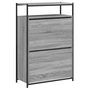 Voir la diapositive 4 : VIDAXL Armoire a chaussures sonoma gris 75x34x112 cm bois d'ingenierie