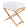 Voir la diapositive 1 : Paris Prix Table d'Appoint Design  Valérie  58cm Blanc