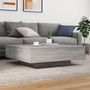 Voir la diapositive 3 : VIDAXL Table basse sonoma gris 100x100x31 cm bois d'ingenierie