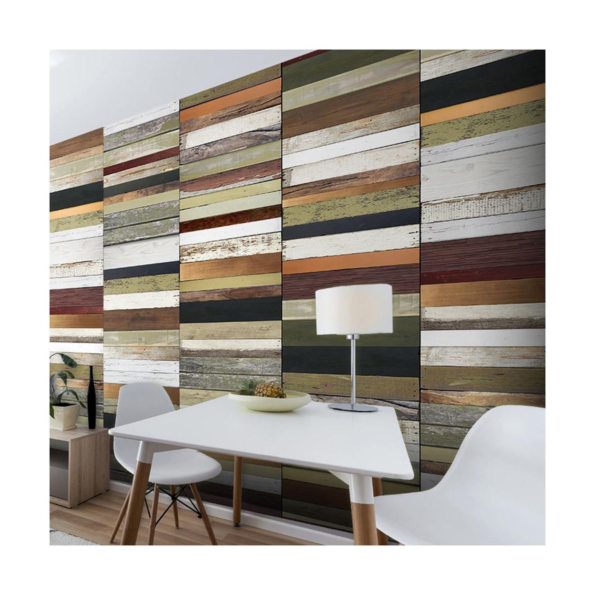 Paris Prix Papier peint  rainbow colored wood tones  50x1000cm
