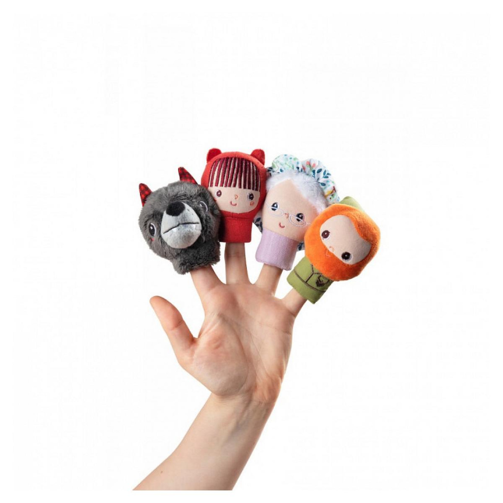 Voir la diapositive 2 : LILLIPUTIENS Chaperon rouge - Marionnettes a doigts