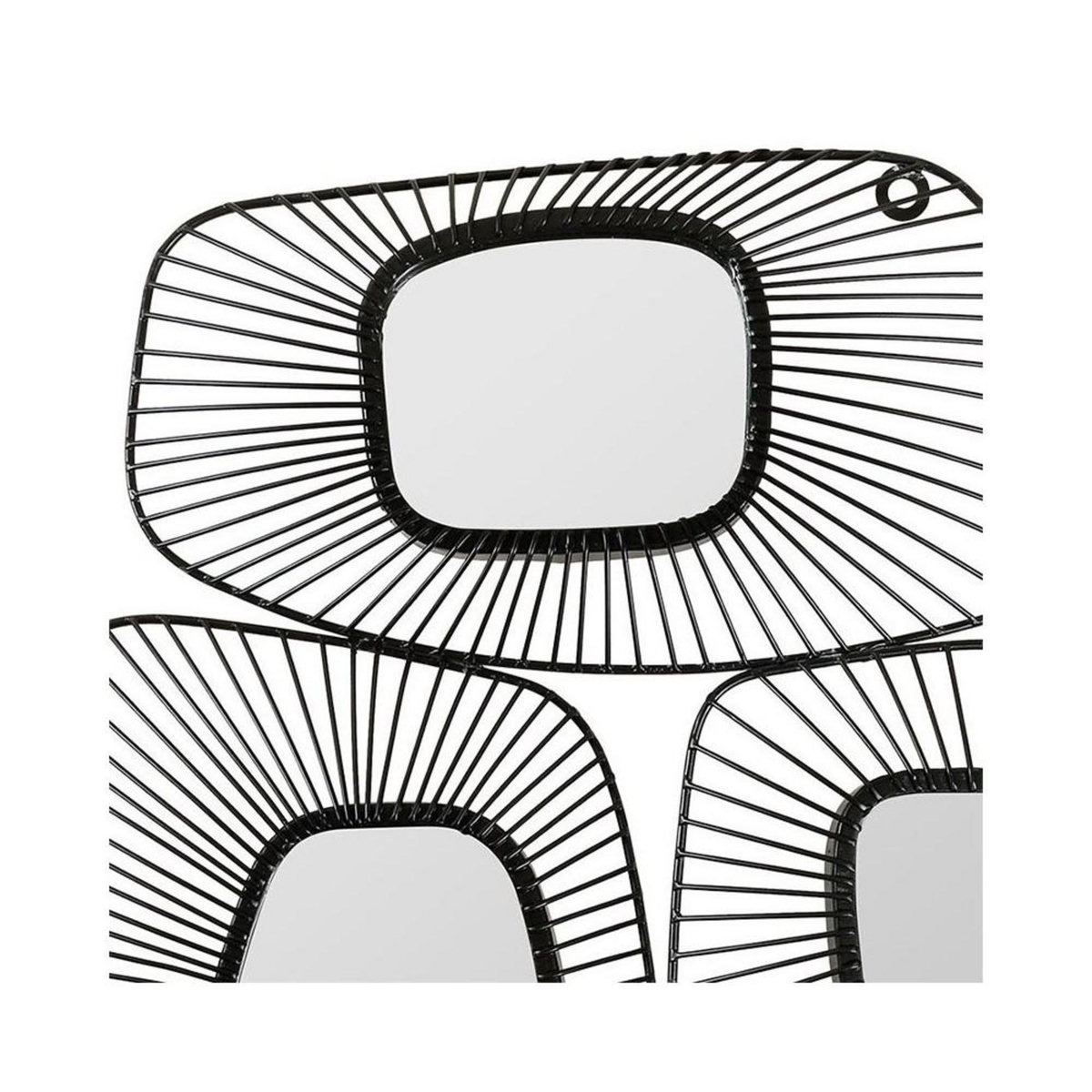 OSTARIA Décoration murale métal trio miroirs