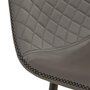 NOUVOMEUBLE Chaise design grise SANTORI (lot de 4)
