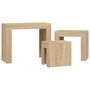 Voir la diapositive 5 : VIDAXL Tables basses gigognes 3 pcs chene sonoma bois d'ingenierie