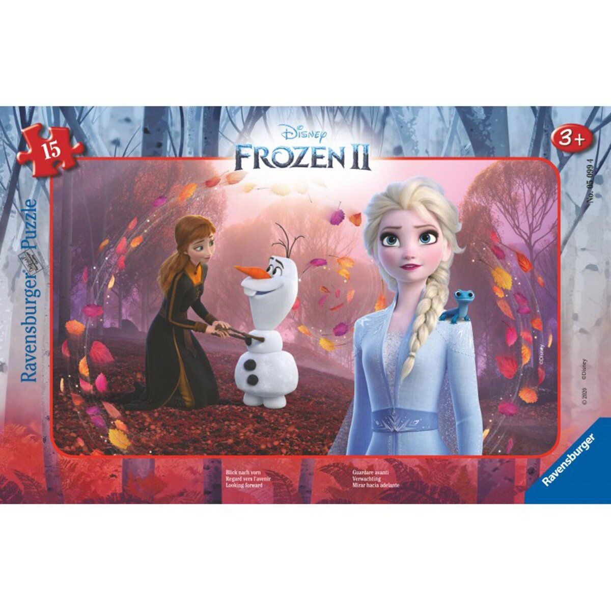RAVENSBURGER Puzzle cadre 15 pièces : La Reine des Neiges 2 Disney : Regard vers l'avenir
