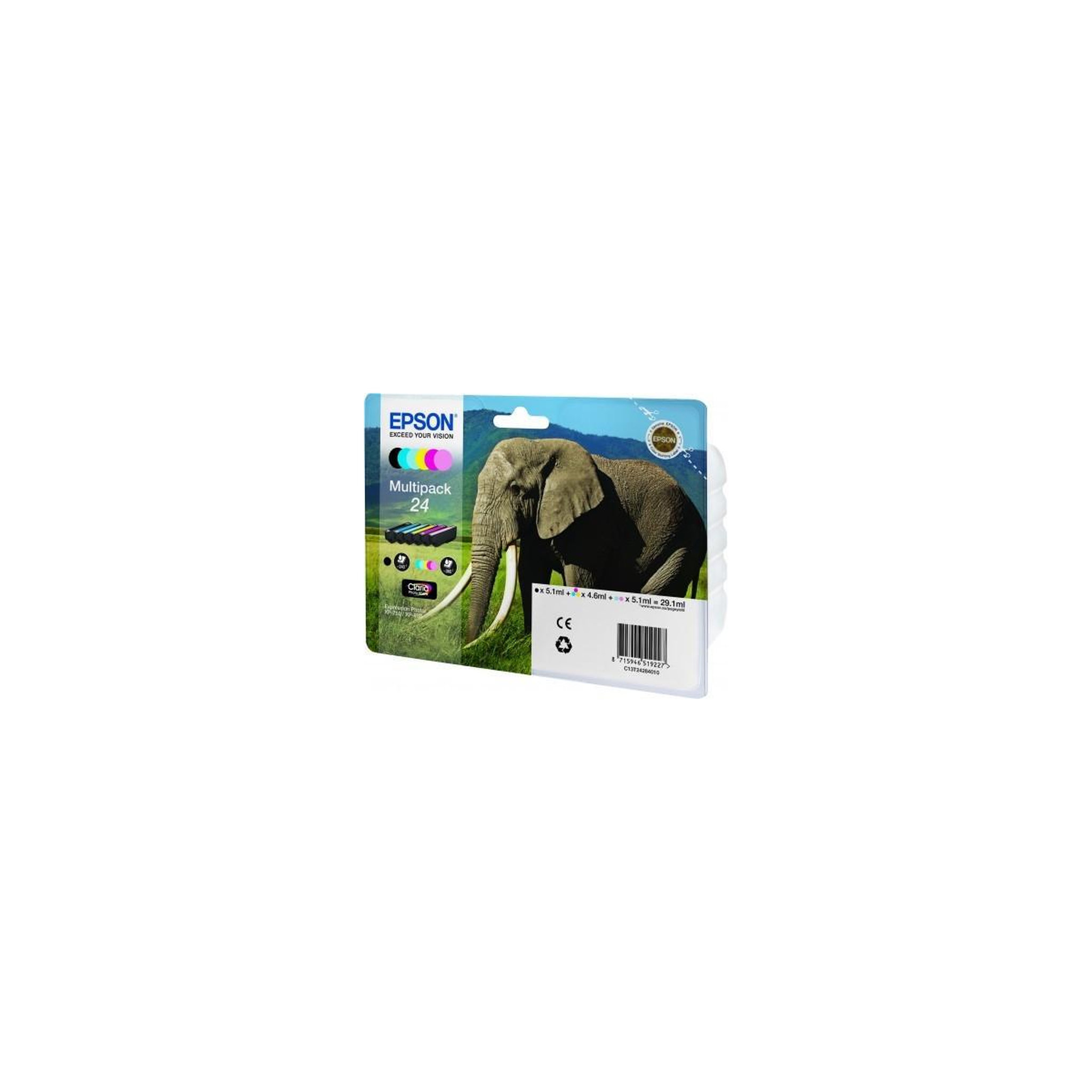 Voir la diapositive 3 : Epson Epson Elephant Cartouche  Eléphant  - Encre Claria Photo HD MP