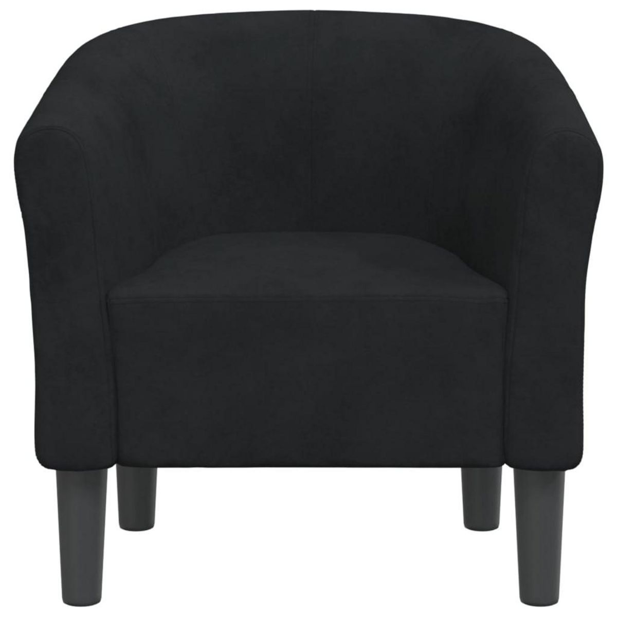VIDAXL Chaise cabriolet noir velours
