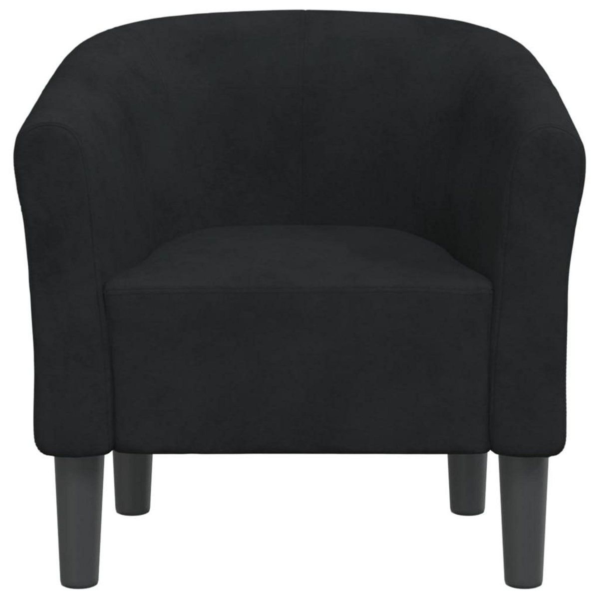 VIDAXL Chaise cabriolet noir velours
