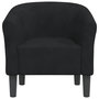 Voir la diapositive 3 : VIDAXL Chaise cabriolet noir velours