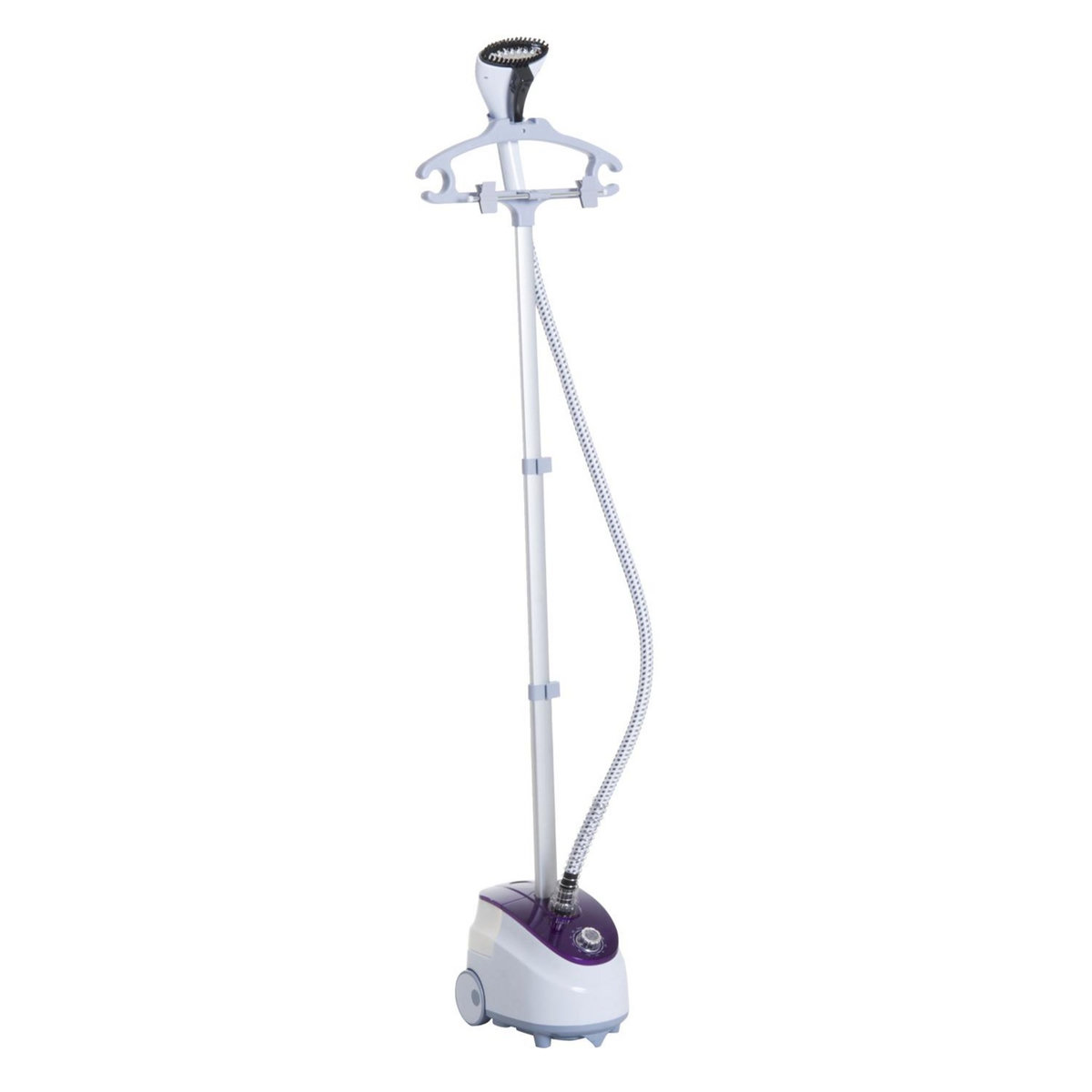 HOMCOM HOMCOM Défroisseur vapeur vertical défroisseur à vêtements 1,8 L 1800 W débit vapeur 30g/min tige telescopique blanc violet