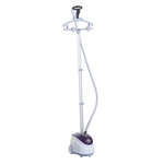 HOMCOM HOMCOM Défroisseur vapeur vertical défroisseur à vêtements 1,8 L 1800 W débit vapeur 30g/min tige telescopique blanc violet