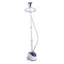 Voir la diapositive 1 : HOMCOM HOMCOM Défroisseur vapeur vertical défroisseur à vêtements 1,8 L 1800 W débit vapeur 30g/min tige telescopique blanc violet